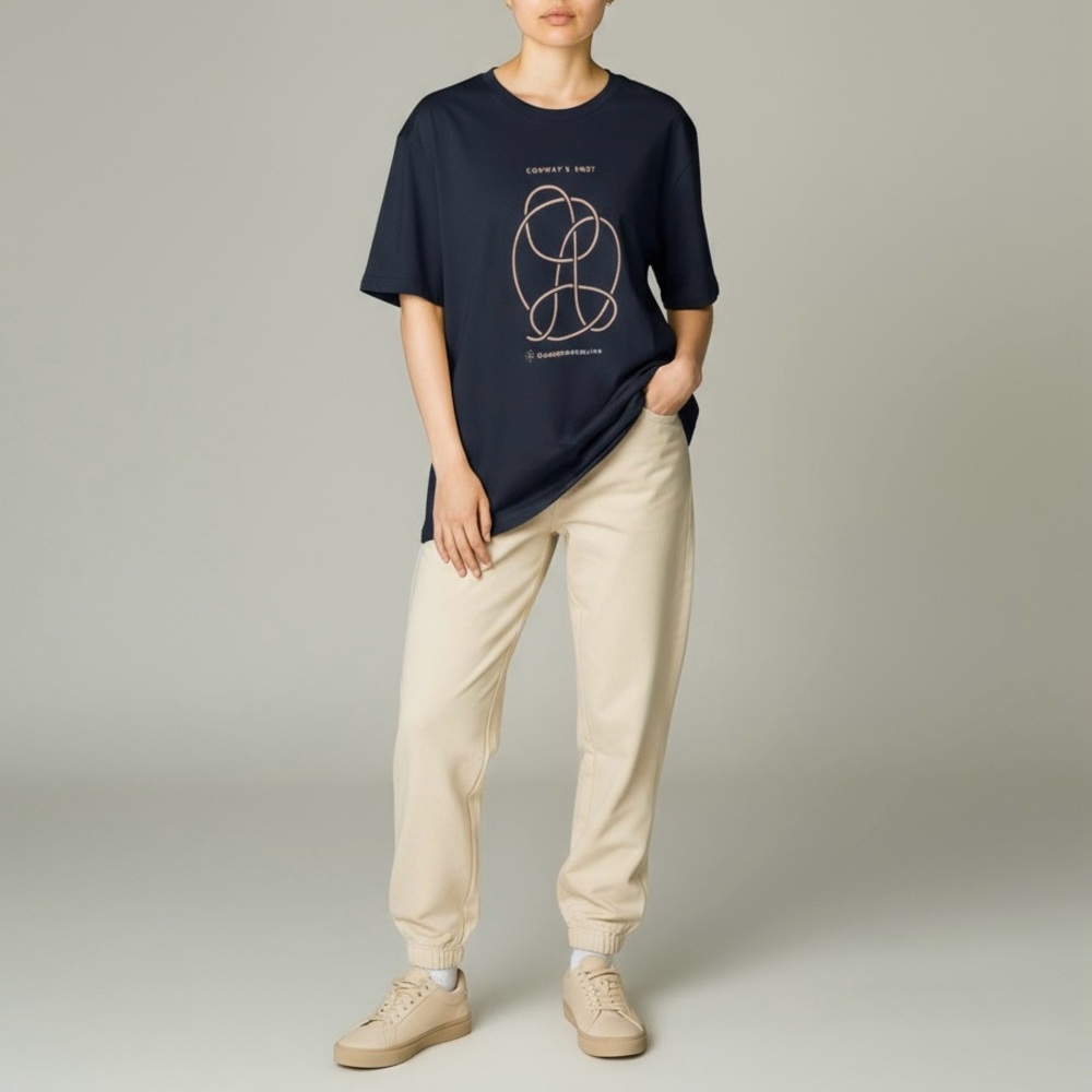 Quanta Magazine Conway’s Knot T-Shirt Black Size 2XL Bella Canvas Unisex Cotton